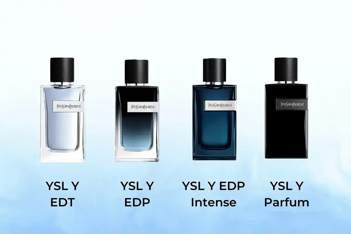 So sanh cac loai nong do nuoc hoa nam Parfum, EDP, EDT, EDC, Body Mist theo ty le tinh dau, luu huong, toa huong.